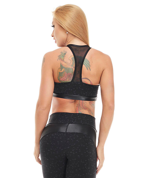Let's Gym Top Star - Black - T827