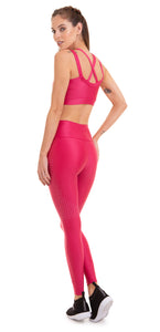 beated leggings, pink shiny leggings