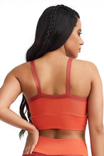 orange sports bra, sexy top