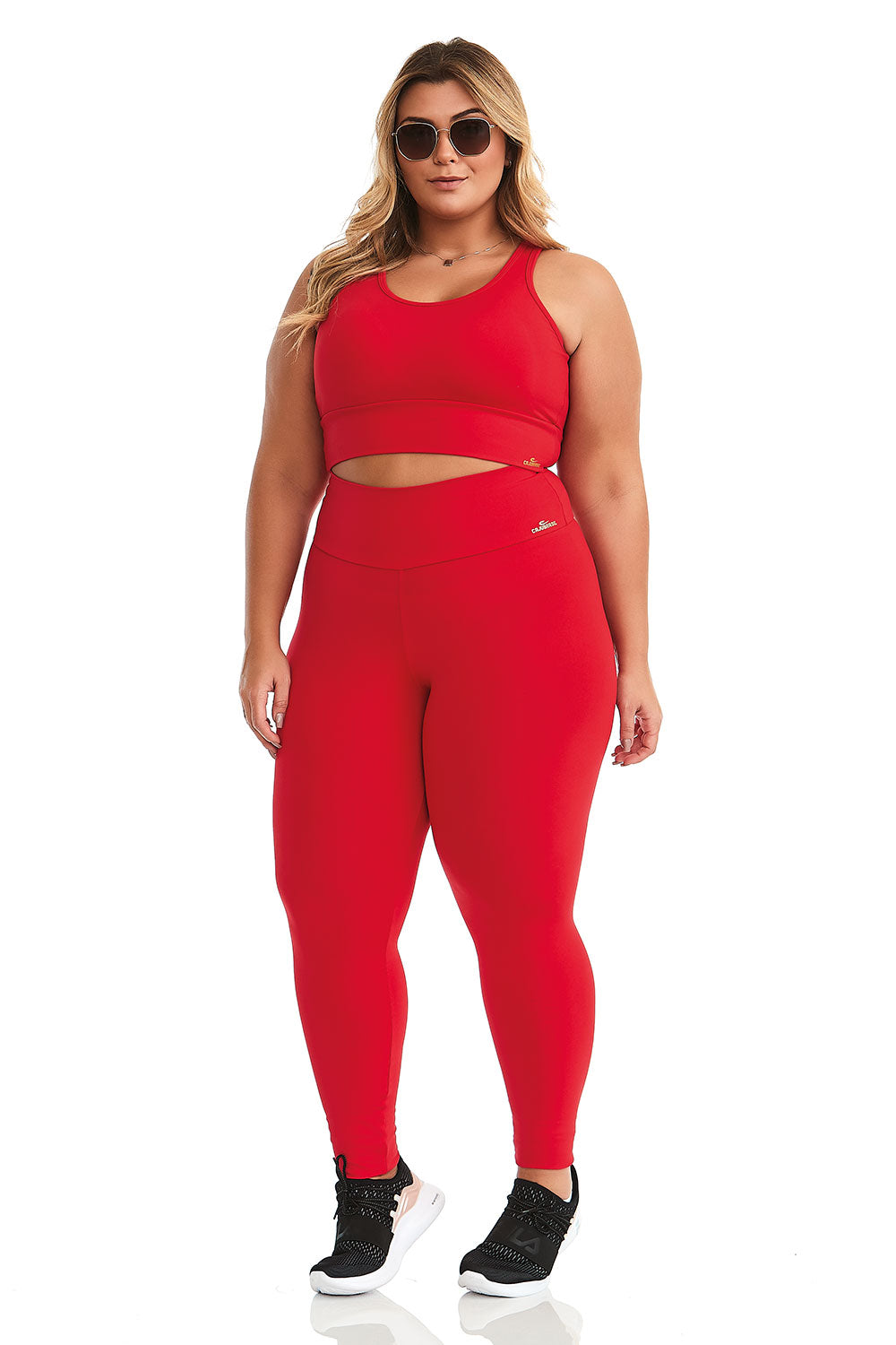 Cajubrasil Plus Size NZ Brave Legging Pants -Red, 8014200