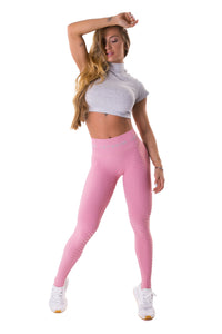 Let's Gym Leggings Seamless Brocade - Pink
