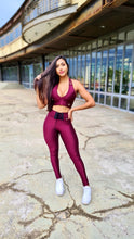 MSW Football Leggings - Burgundy