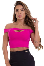 sexy summer hot pink cropped top