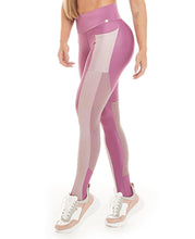 lilac and mesh leggings, squat proof leggings