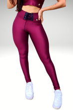 MSW Football Leggings - Burgundy