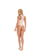 sexy thong bodysuit, pink bodysuit, rose bodysuit